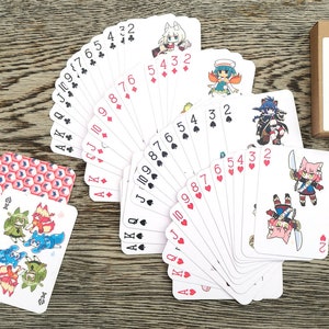 KAWAII ANIME Playing Cards poker Deck 54 Cards All Different NAGA U ...
