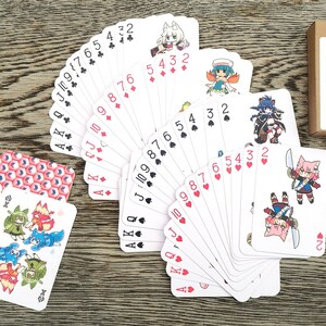 Spielkarten (Poker Deck 54 Karten) Kawaii Cute Ecchi Girls Anime