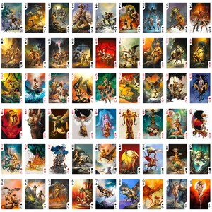 DISPLAY ESPOSITORE 24 MAZZI DA 54 CARTE DA GIOCO POKER CON FUMETTO - Foto 13