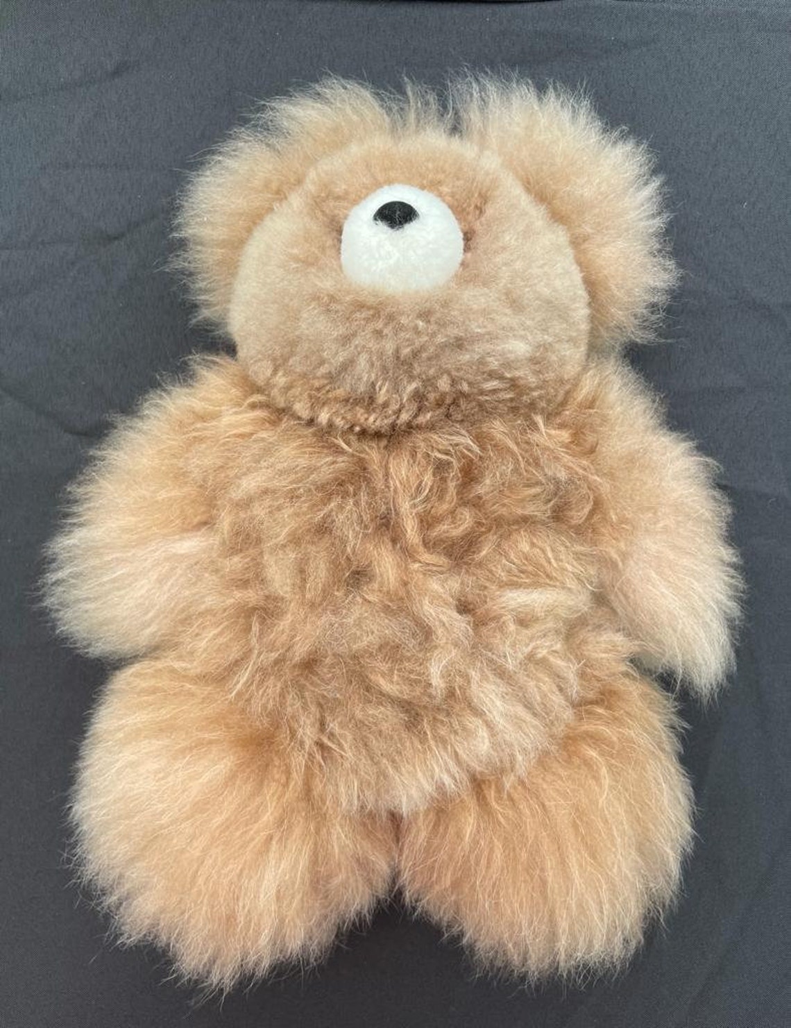 Baby Alpaca Stuffed Bear Animal Real Fur Stuffed Animal | Etsy