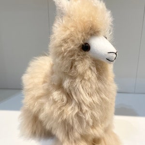 Baby Alpaca Llama, stuffed animal, handmade, Llama toy, color beige