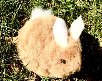 Bunny, alpaca bunny, stuffed animal alpaca toy, soft handmade, baby alpaca bunny, beige bunny