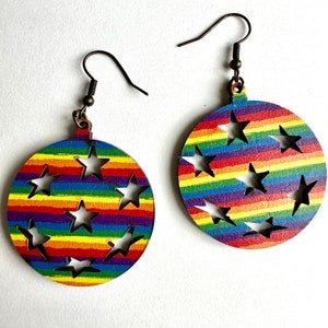 LGBT pride earrings, gay pride earrings, pride gift, love is love present, Homecoming ear-rings, gay pride jewelry, gay pride flag, rainbow