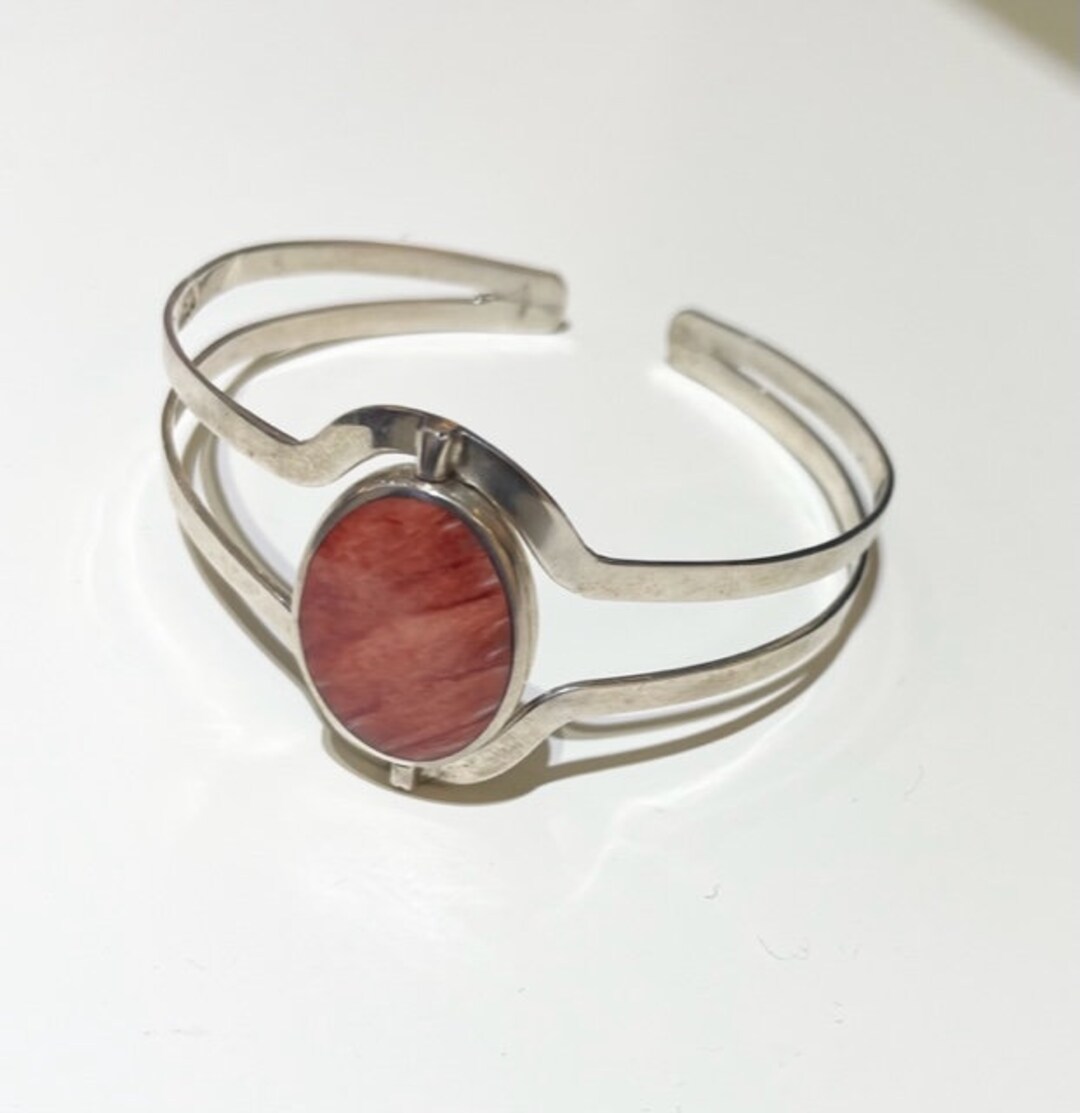 Sodalite Flip Bracelet, Spiny Oyster Reversible Bracelet, Sodalite and