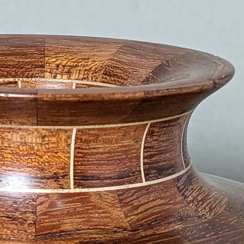 Segmented Wooden Vase Etsy