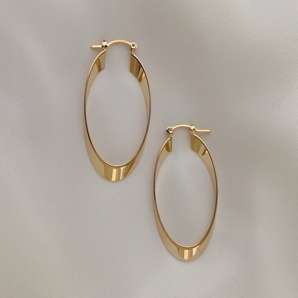 Medium gold hoops clearance