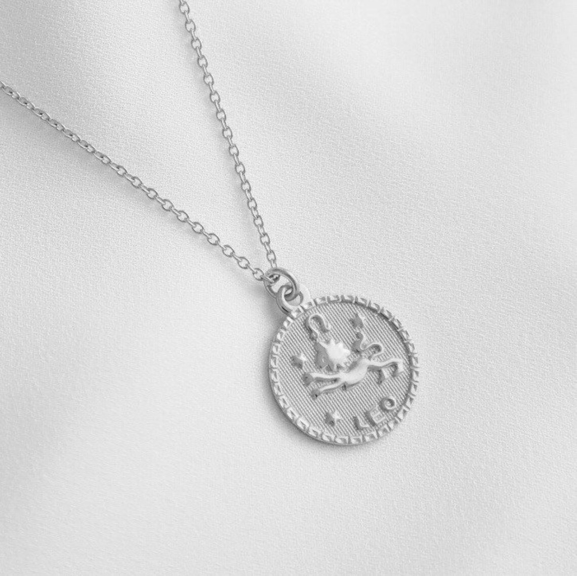 Zodiac Necklace 925 Silver Astrology Necklace Zodiac Etsy