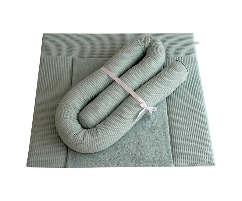 CHANGING PAD / CHANGING PAD made of waffle & terry cloth 77x78/75x75 / special size / desired size Many colors Mint