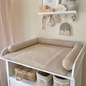 Verschoonmatjes, verschoonmatje met waterdicht matras en afneembare hoes (80x75 / 77x75 / 75x75 / 77 x 78 cm / speciale maat), verschoonmatjesset