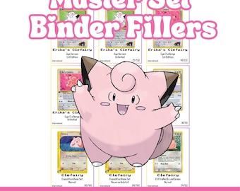 Clefairy Master Set Binder Fillers