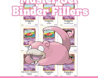 Rellenos de carpetas Slowpoke Master Set