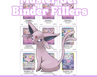 Espeon Master Set Binder Filler