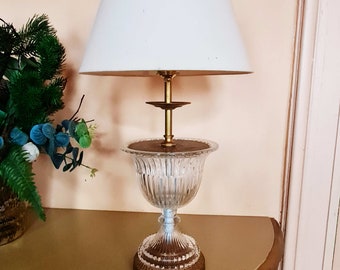 antique floor lamp, table lamp, bronze, crystal ST12