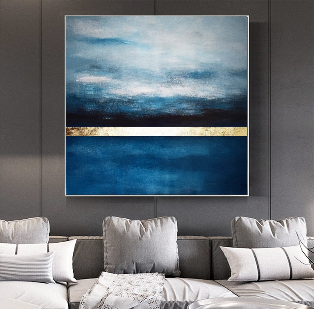 Landscape Paintingsea Abstract Paintinglarge Original Wall Artocean