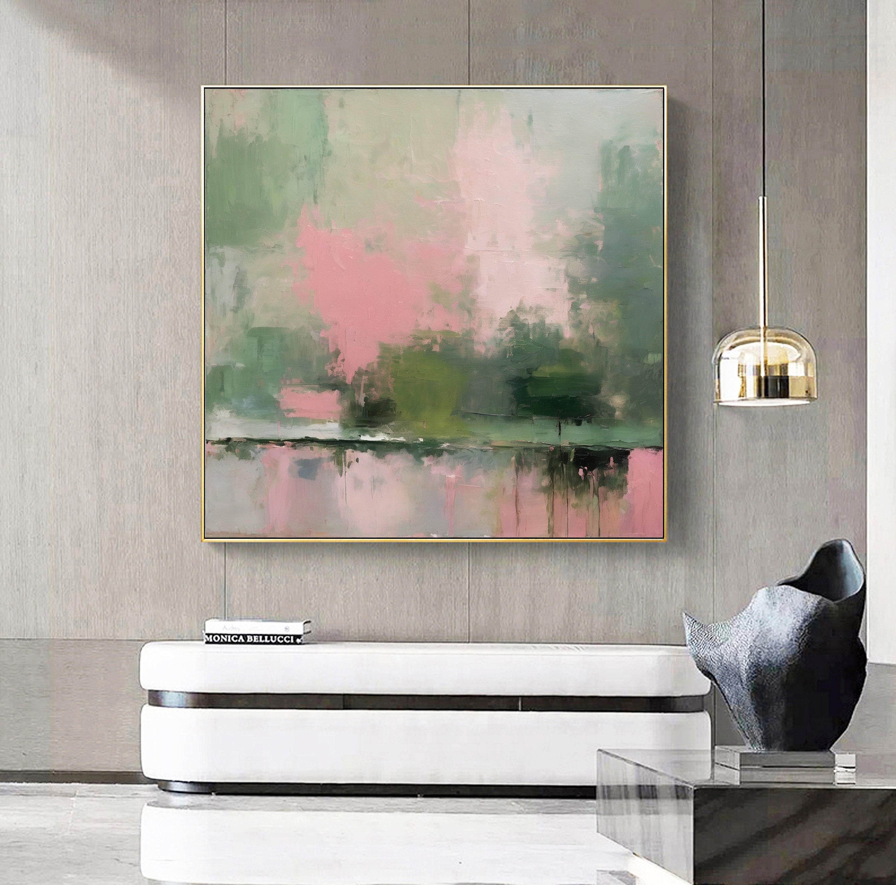 Blooming Garden Painting / Oversize Abstract Painting / Landscape Painting  / Large Original Abstract Art / Colorful Canvas Art / Nature Art 