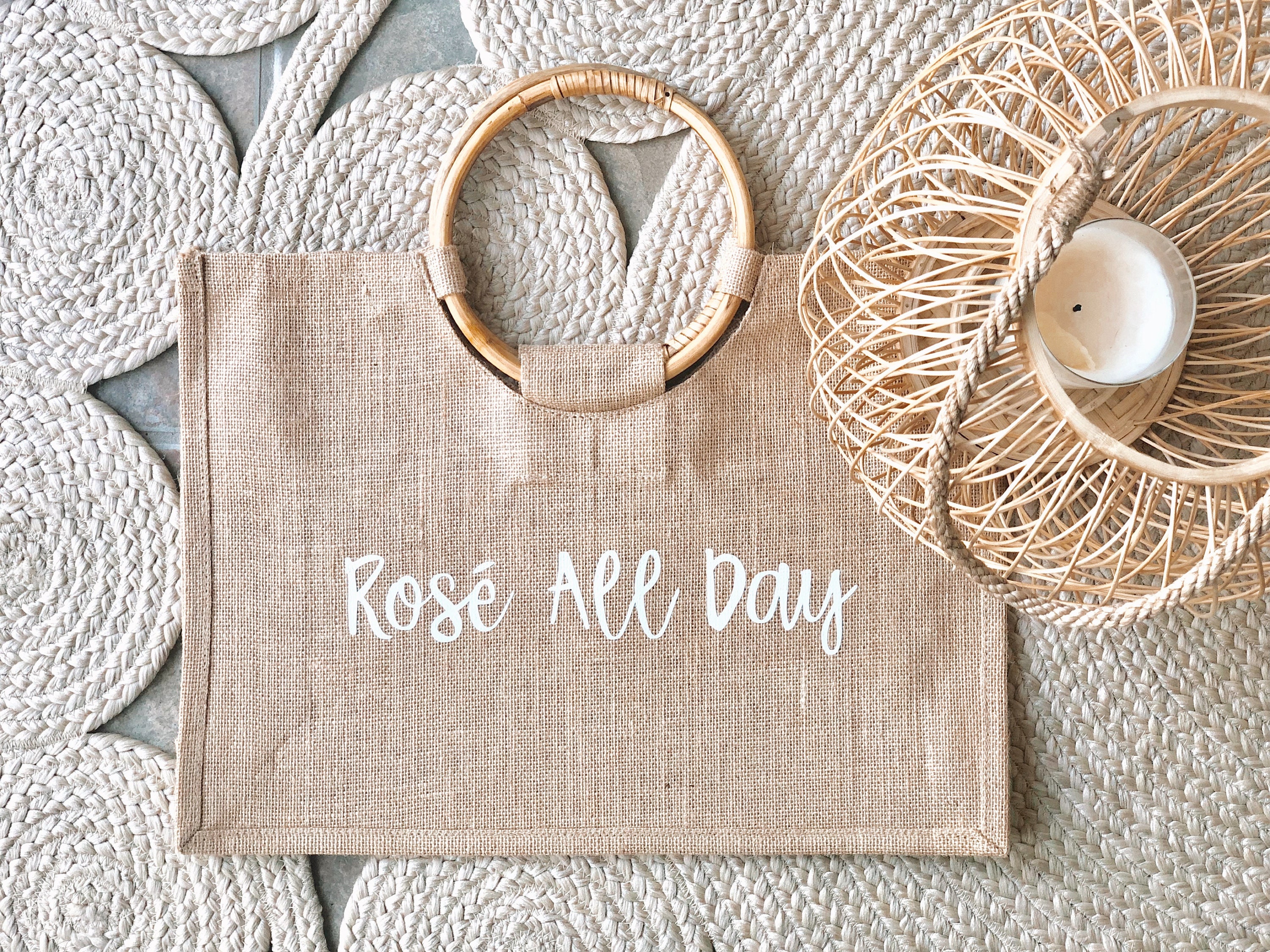 rose all day beach bag