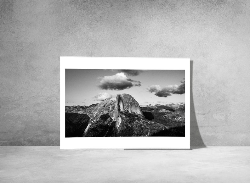 Yosemite National Park Half Dome Black and White