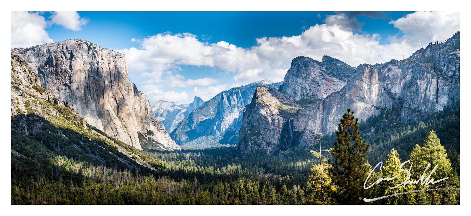Yosemite Valley National Park Panorama Etsy