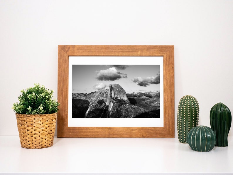 Yosemite National Park Half Dome Black and White
