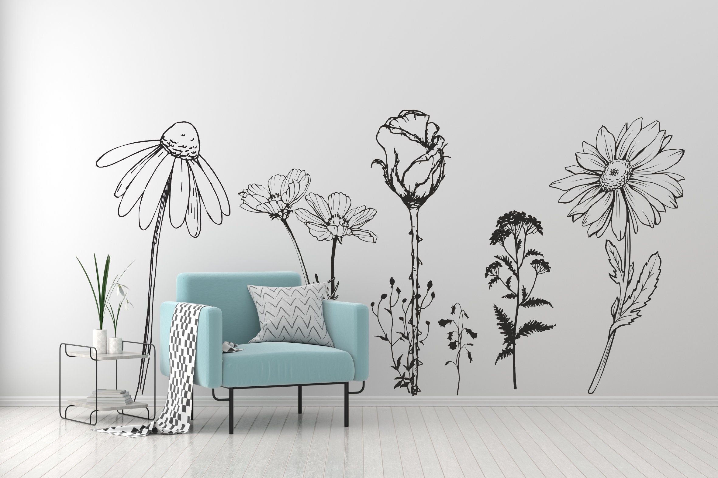 Black Strip Wall Stickers