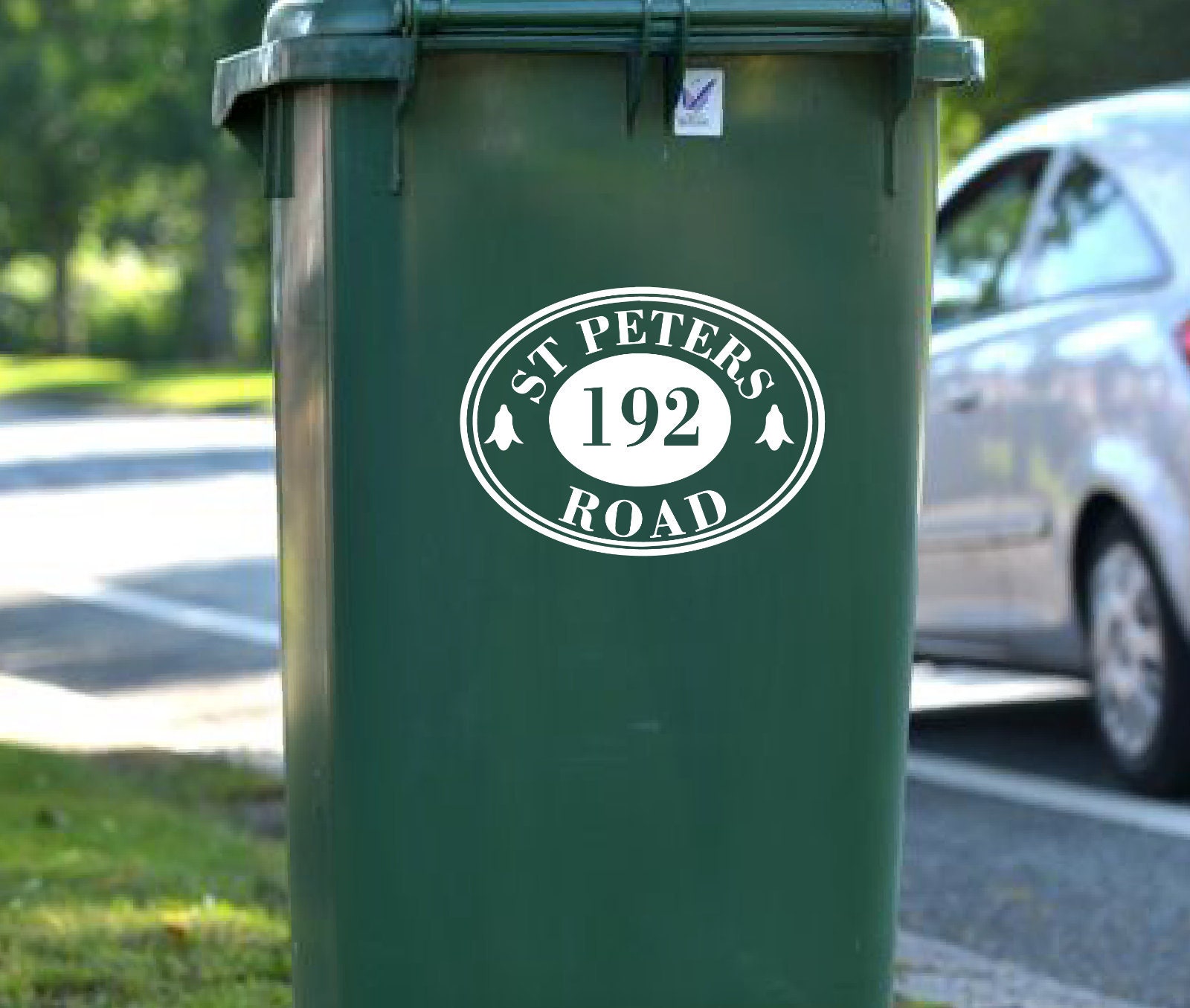 3 or4 x Luxury Custom Vinyl Decal Wheelie Bin Stickers House Number Street Name 3 or4 x Luxury Custom Vinyl Decal Wheelie Bin Stickers House Number Street Name