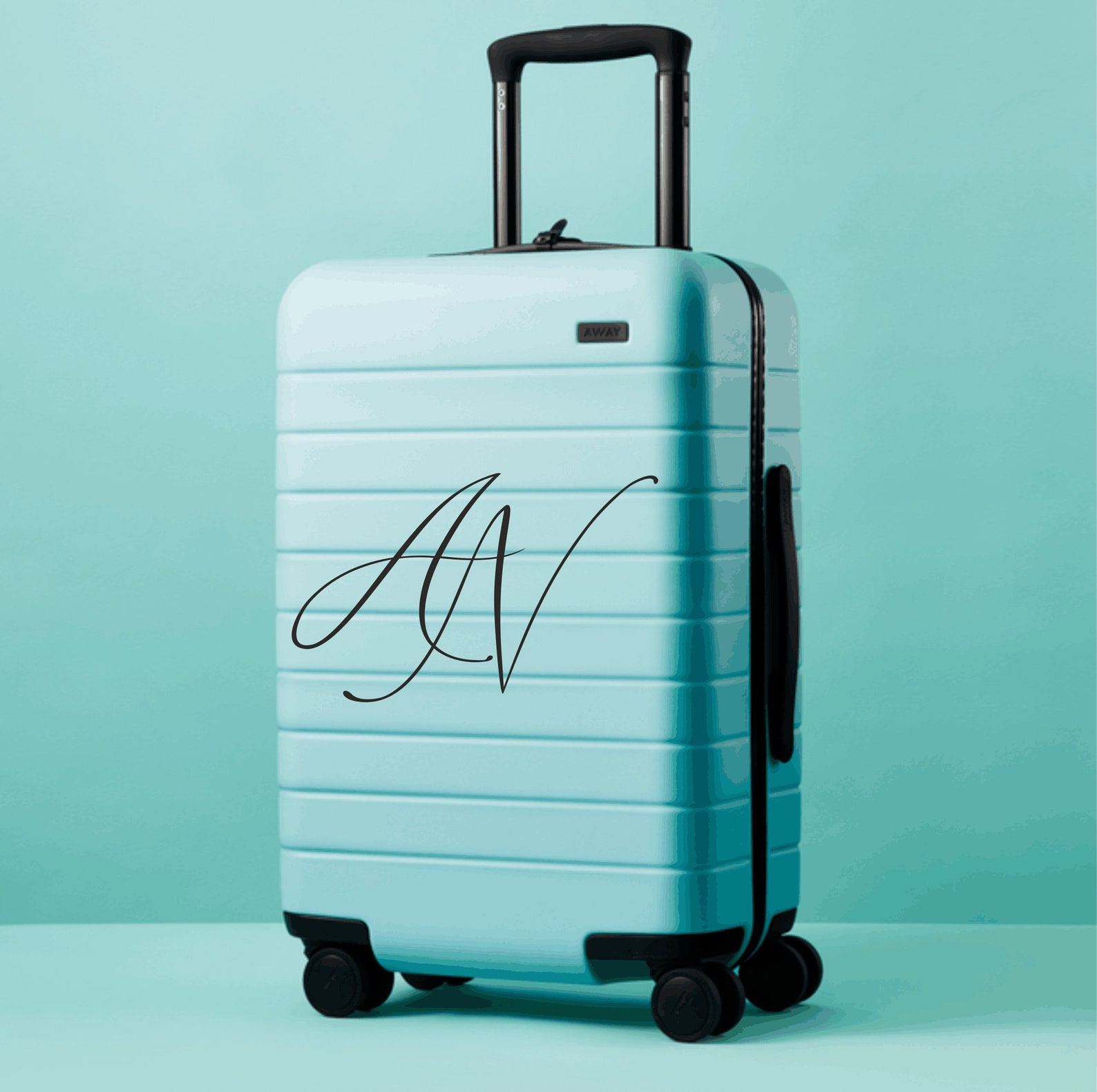 Suitcase Initials Name Decal Sticker for Suitcaseluggage Etsy UK