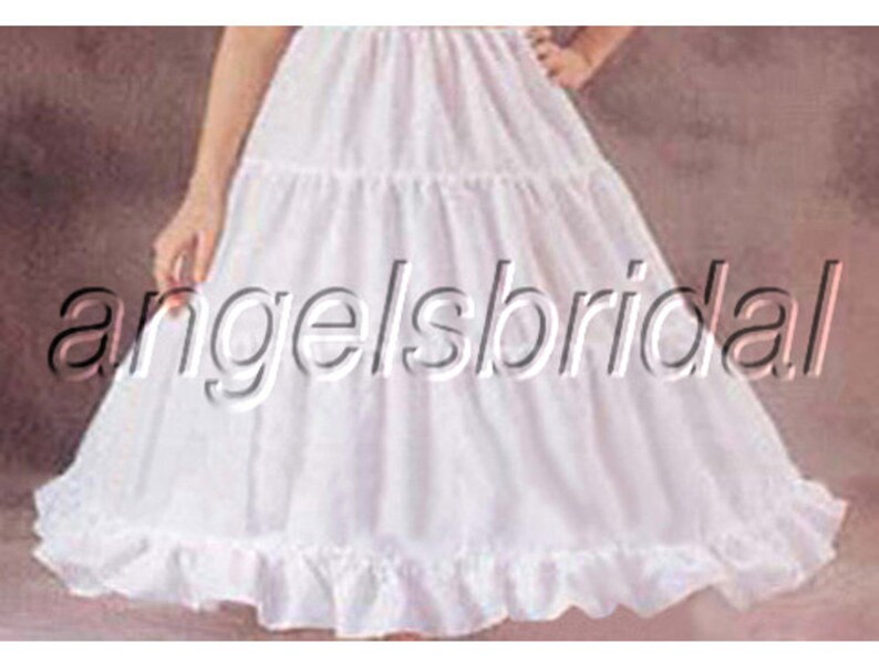 SUPER FULL A-LINE HOOPLESS BRIDAL WEDDING GOWN PETTICOAT CRINOLINE SKIRT SLIP