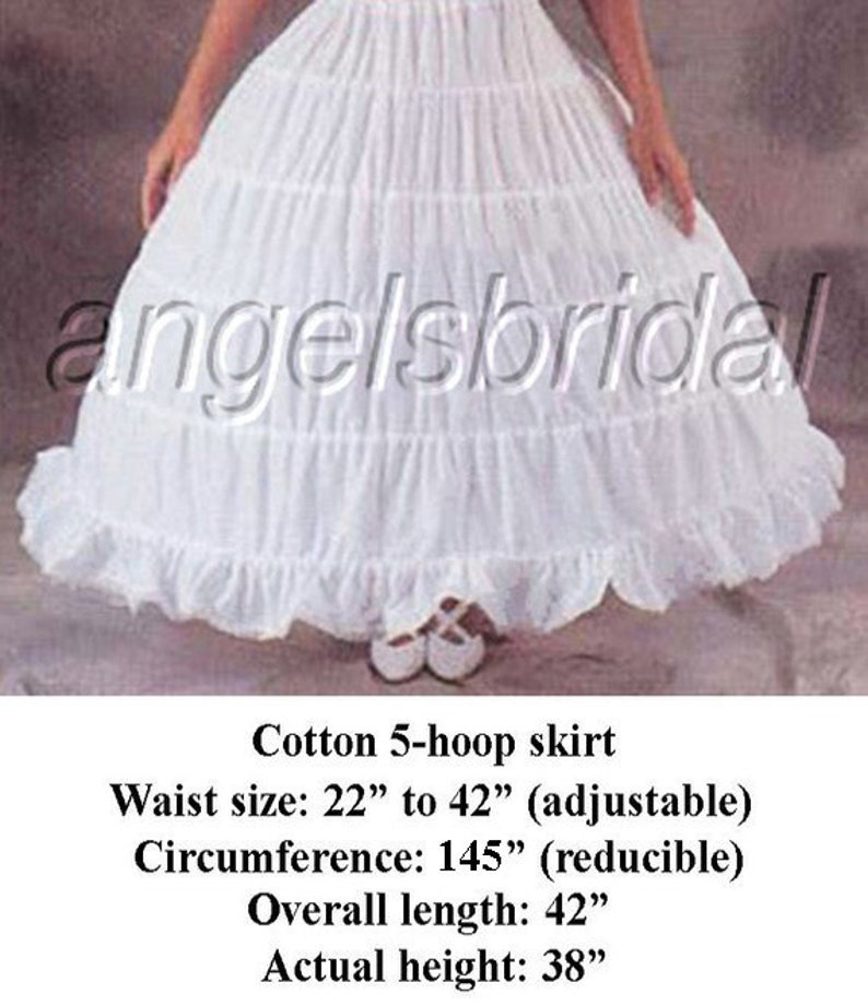 BLACK 4-HOOP BRIDAL WEDDING GOWN DRESS HALLOWEEN COSTUME PETTICOAT SKIRT SLIP