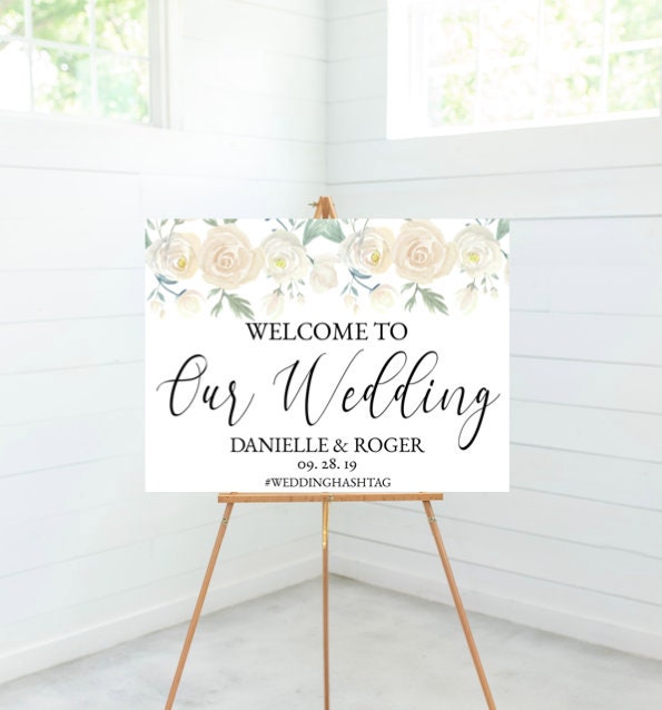 Fully Customizable Printable Wedding Welcome Sign, Download ...