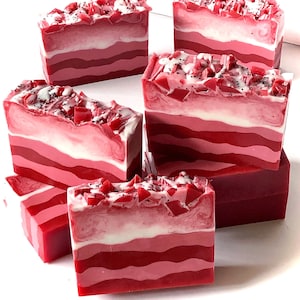 Strawberry Delight Handcrafted Soap, Soap Bar, Strawberries and Cream Fragrance