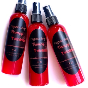 Vampy Fragrance Spray, ONE 4 oz Spray, Body Splash, Goth Body Spray, Vampire Gift