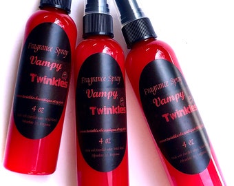 Vampy Fragrance Spray, ONE 4 oz Spray, Body Splash, Goth Body Spray, Vampire Gift