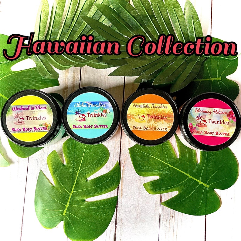 Tropical Body Butter Collection, Body Butter Bundle, Whipped Shea Butter, Summer Body Butter, Body Moisturizer image 5