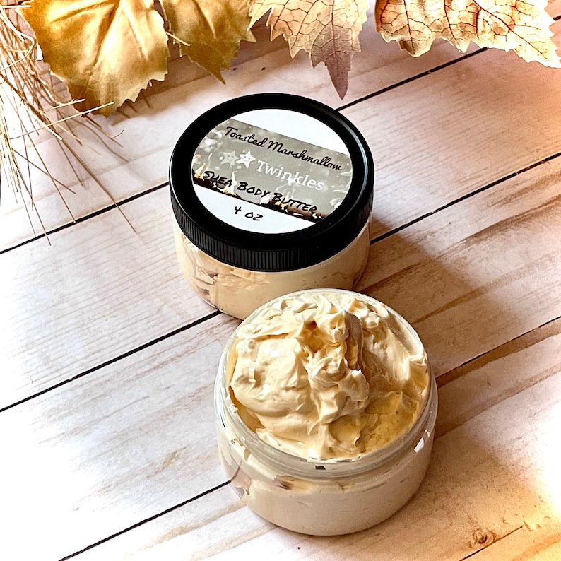 Toasted Marshmallow Body Butter Whipped Shea Butter Body Etsy