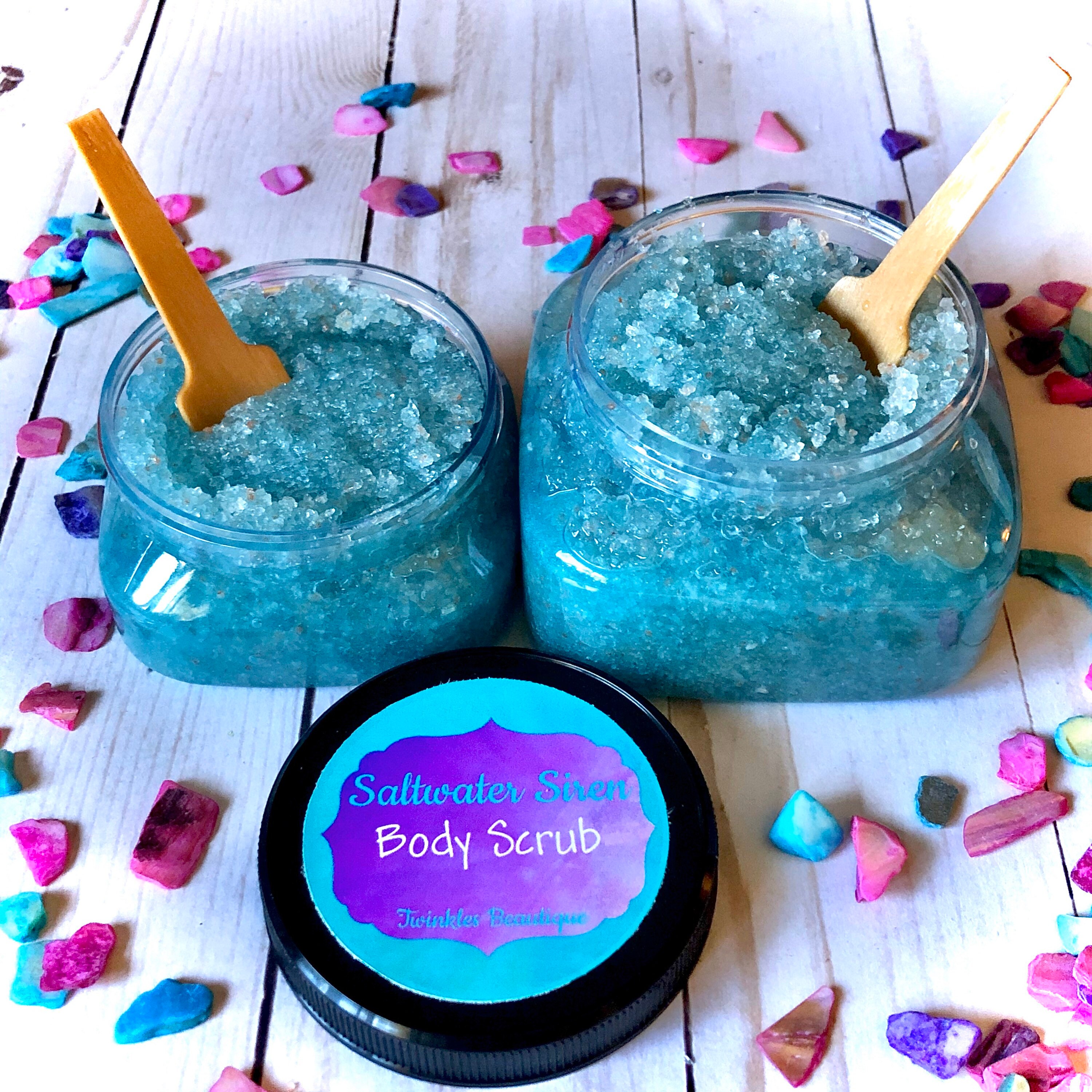 Saltwater Siren Body Scrub Dead Sea Salt and Pink Himalayan Etsy