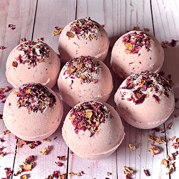 Pink Bath Bomb - Etsy