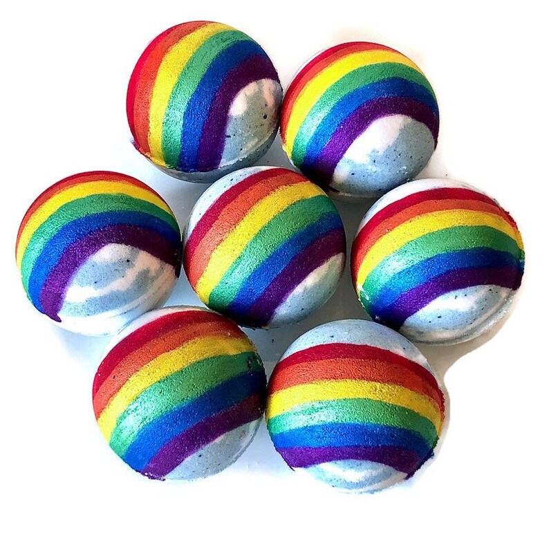 Daydreamer Bath Fizzy Rainbow Bath Bomb Large Bath Bomb Etsy