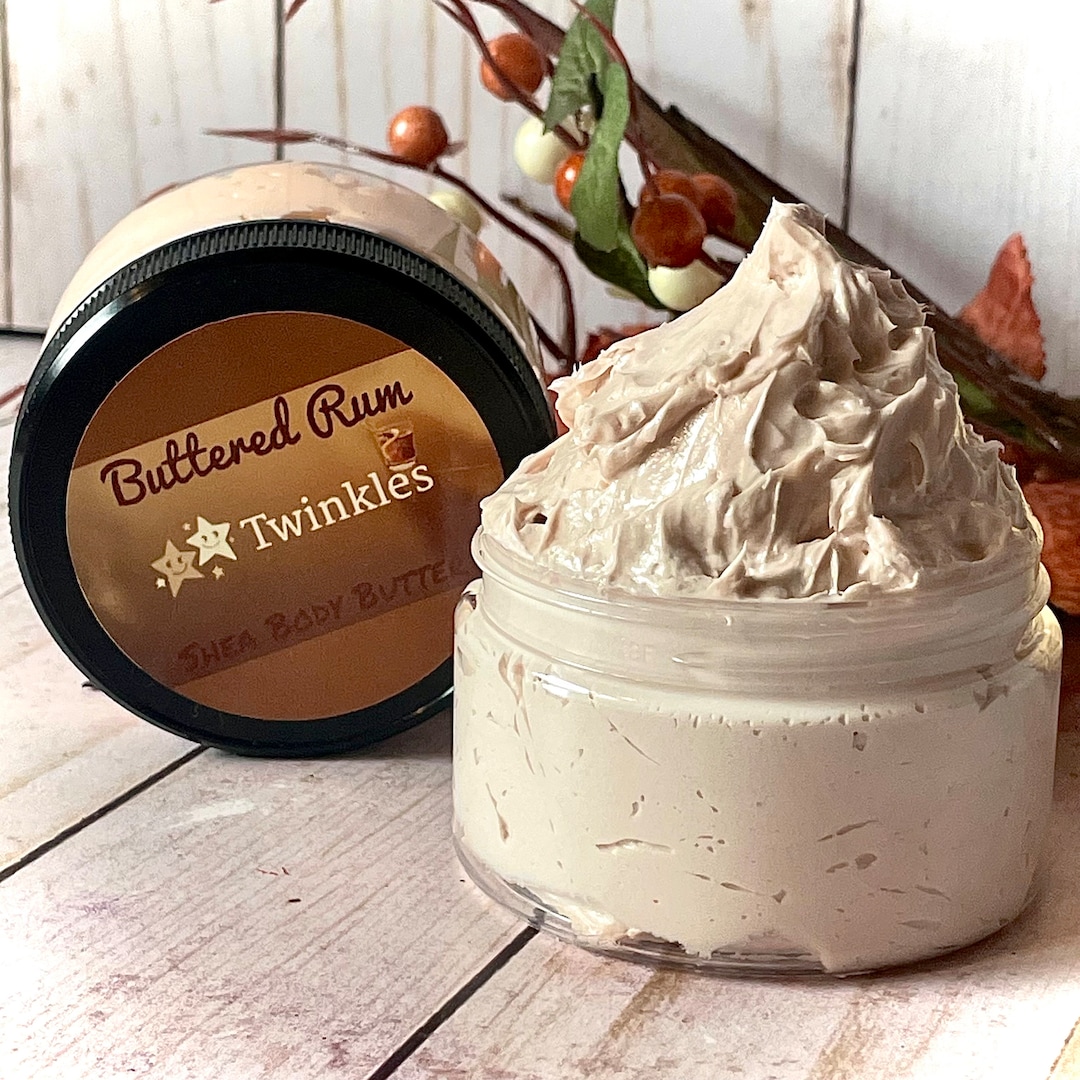Buttered Rum Body Butter, Whipped Shea Butter, Fall Body Butter, Fall