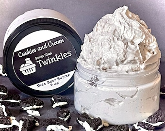 Cookies and Cream Body Butter, SCENT has CHANGED as of 4/14/23, Whipped Shea Butter, Body Whip, Skin Moisturizer