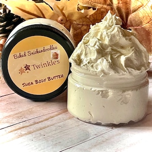 Baked Snickerdoodles Body Butter, Whipped Shea Butter, Fall Winter Body Butter