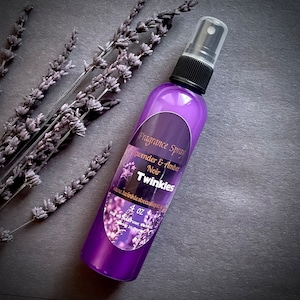 Lavender Amber Noir Fragrance Spray: Hydrating Body Mist (4 oz)