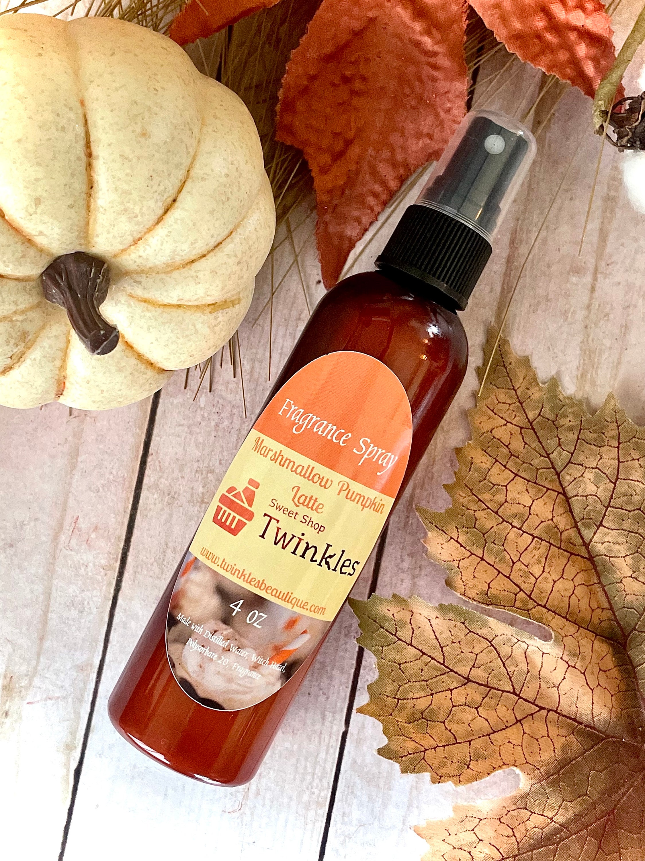 Marshmallow Pumpkin Latte Fragrance Spray: Gourmand Autumn Scent
