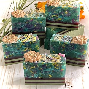 Forest Fae Handcrafted Soap, Soap Bar, Fairy Soap Bar, Cottagecore Soap, Fancy Soap