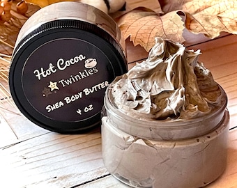 Hot Cocoa Body Butter, Whipped Shea Butter, Body Frosting, Fall/Winter Body Scent, Body Cream