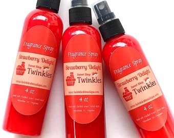 Strawberry Delight Fragrance Spray, Fruity Body Mist (4oz)