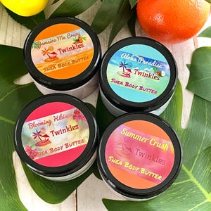 Tropical Body Butter Collection, Body Butter Bundle, Whipped Shea Butter, Summer Body Butter, Body Moisturizer