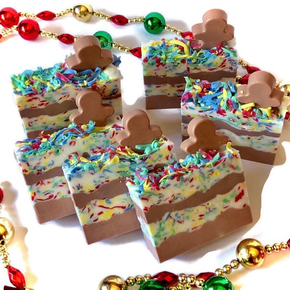 Gingerbread Handcrafted Soap Glycerin Soap Bar Christmas