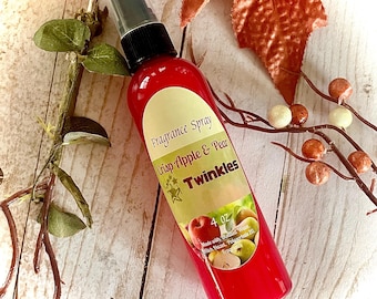 Crisp Apple and Pear Fragrance Spray, ONE 4 oz Spray,  Body Spray, Fruity Body Scent, Fall Fragrance