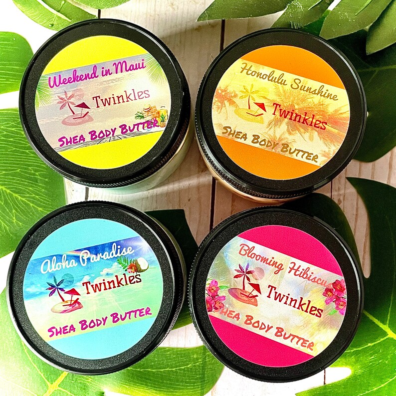 Tropical Body Butter Collection, Body Butter Bundle, Whipped Shea Butter, Summer Body Butter, Body Moisturizer image 9
