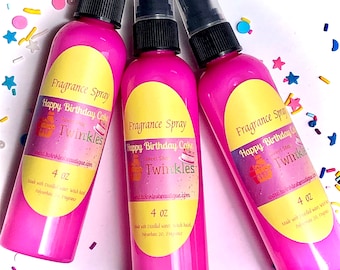 Happy Birthday Cake Fragrance Spray, Dessert Body Mist (4 oz)